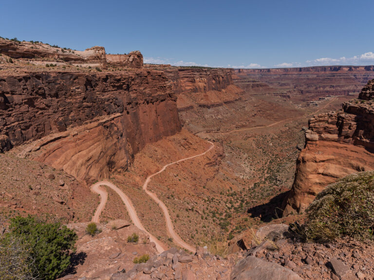 Shafer trail one of the Best Scenic Drives near Moab